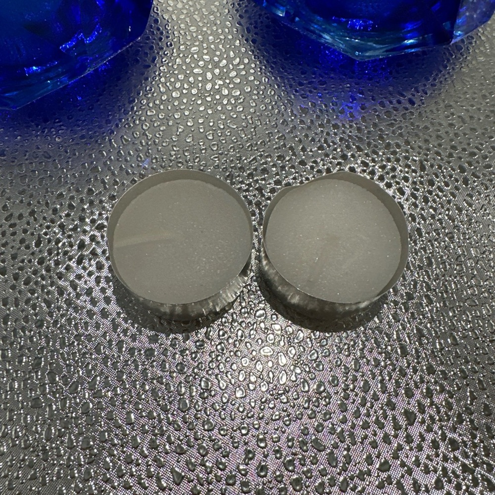 Royal Gallery Italy Blue Crystal Candle Holders 4” - Picture 9 of 13